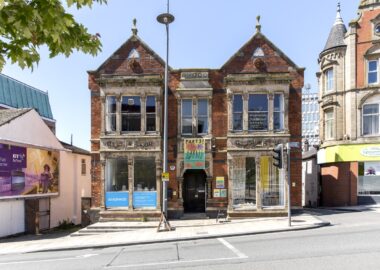 A street view of the front of AirSpace gallery in Stoke-on-Trent.