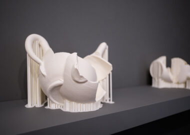 3D print of a fragmented teapot.