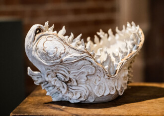 Leviathan bowl from Jasmine Simpsons Award 2023 work, There are devils in my house.