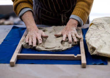 Tile making workshop for Playscape Pilot build.